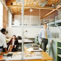 Business colleagues working in an office